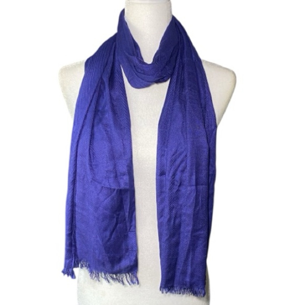 Jones New York Royal Blue Scarf 100% Viscose